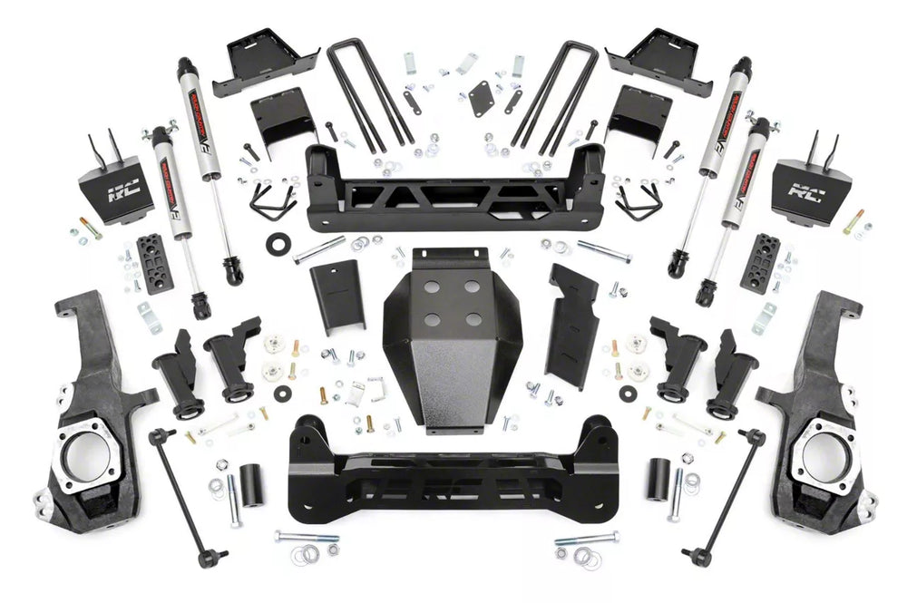 Rough Country 7 Inch Lift Kit Torsion Drop V2 Chevy GMC 2500HD 3500HD 2WD 4WD (20-26) 11770