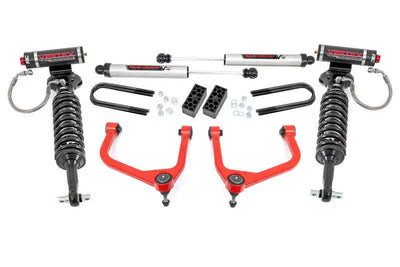 Rough Country 3.5 Inch Lift Kit Vertex V2 Chevy Silverado 1500 2WD 4WD (2025-2026) 110457RED