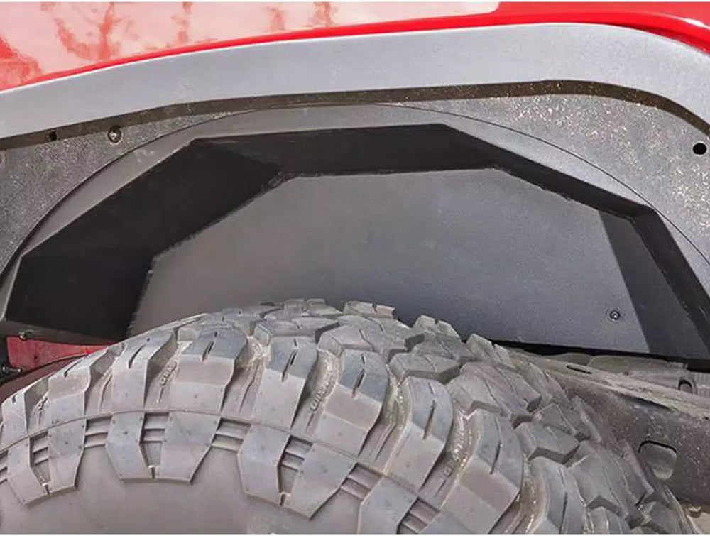 0718 WRANGLER JK UNLIMITED 4DOOR FINE TEXTURED BLACK REAR FENDER LINERS