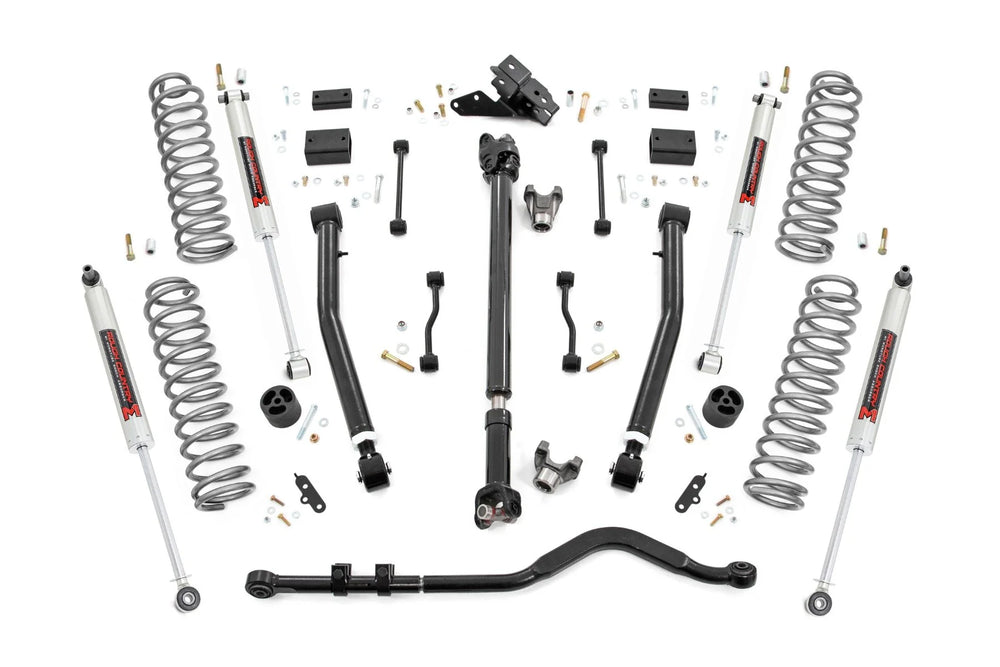 Rough country 3.5 Inch Lift Kit Adj Lower FR D/S M1 Jeep Wrangler JL 4WD (18-23) 62840