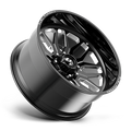 FUEL WHEELS FF122 CC 22X12 8X165 BK-MILLED -60 GLOSS BLACK MILL-MACH FFJFFC122D22-5-34