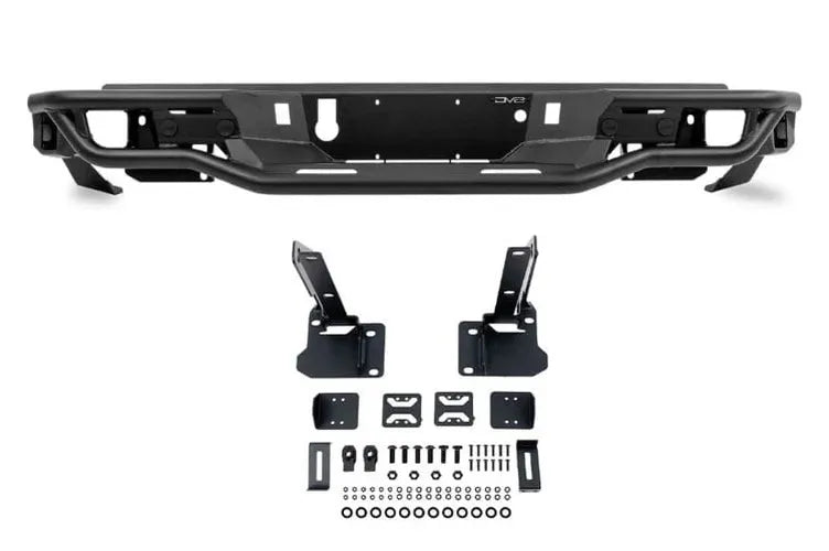 DV8 Offroad 23-26 Chevrolet Colorado/GMC Canyon Tube Rear Bumper - Micro Texture Black Powder Coat