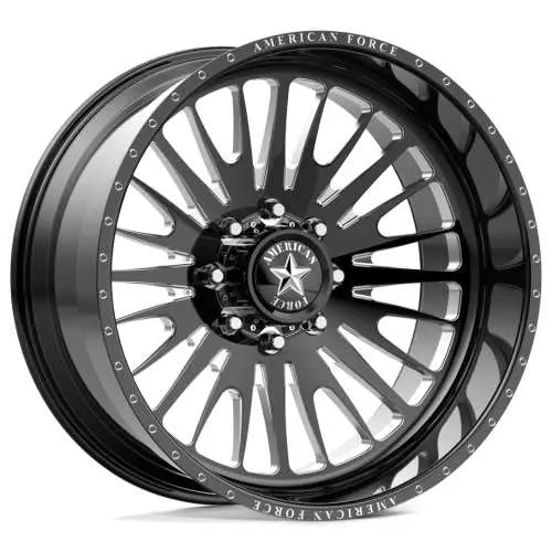 Wheel Pros American Force AFW NEXUS CC 24X12 8X165.1 BLACK -55 AFTNCKH37D22-5-20