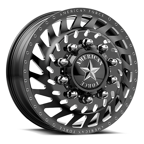 Wheel Pros American Force AFW CUTLESS INNER DUALLY 22X8.25 BLACK AFDCN1840-5-21