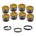 Choate Performance 7.3L Powerstroke Choate Pistons w rings Standard 94-03 Coated Flycut Delipped Set CEP7207DKTSTDCFD
