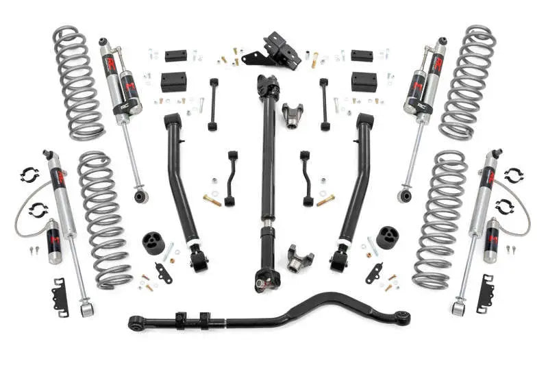 Rough Country 3.5 Inch Lift Kit Adj LCA FR D S M1R Jeep Wrangler JL 4WD (2024-2026) 91844
