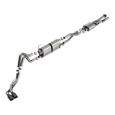 Borla 20-26 Ford F250/F350 SD 7.3L V8 CC SB (160in WB) (SRW) S-Type Cat-Back Exhaust - Blk Chrome