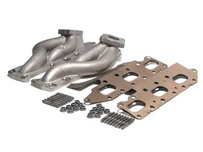 Full-Race Formline 2011-2016 F150 Turbo Manifolds - Silver Ceramic Coated A0153A