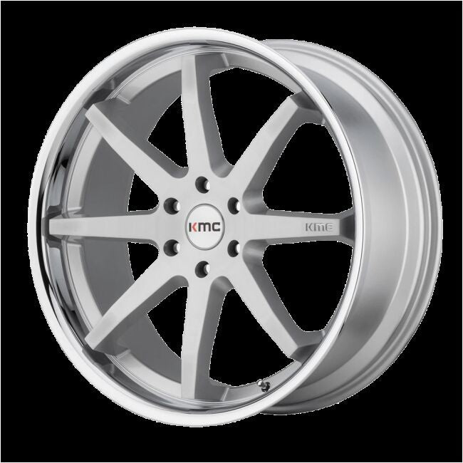 KM715 20X9 6X4.5 BRUSH SLV CHR LIP 30MM