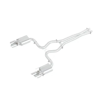 PPE Exh Cat-Back w Active tips and X-pipe - Pol Pol - Ford Mustang GT 2018-2023 317663030