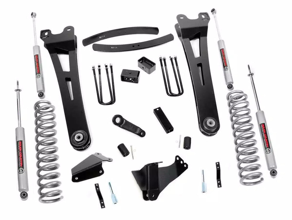 Rough Country 6 Inch Lift Kit Gas Radius Arm Ford F-250 F-350 Super Duty 4WD (05-07) 537.20