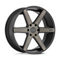 Wheel Pros KM704 24X9 6X139.7 30 S-BLK CNT / G-BLK KM704-24906030BA1