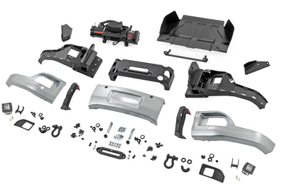 Rough country Front FXS Bumper 12000S GAN Silver Ice Metallic Chevy Silverado 1500 2WD/4WD (2023-2026) 13007-GAN