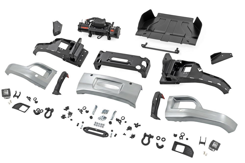 Rough country Front FXS Bumper 12000S GAN Silver Ice Metallic Chevy Silverado 1500 2WD/4WD (2023-2026) 13007-GAN