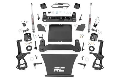 Rough Country 6 Inch Lift Kit Mono Leaf Rear N3 GMC Sierra 1500 2WD 4WD (2025-2026) 26631_A