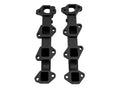 Wehrli Exhaust Manifold Kit Billet w Gaskets Hardware 01-16 Duramax Blk Ceramic Black 100363