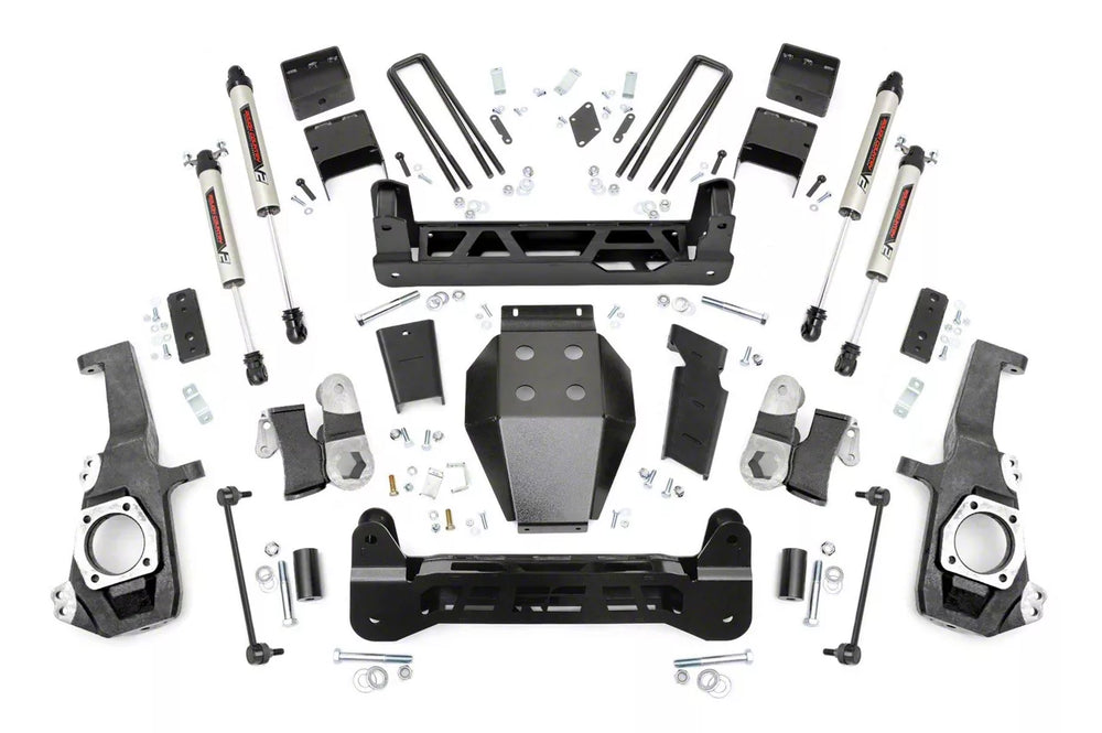 Rough Country 5 Inch Lift Kit NTD V2 w Overloads Chevy GMC 2500HD 3500HD 2WD 4WD (20-26) 110870