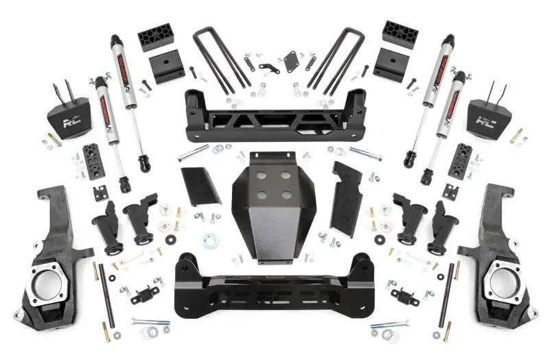 Rough Country 5 Inch Lift Kit Torsion Drop V2 Chevy GMC 2500HD 3500HD (11-19) 10370