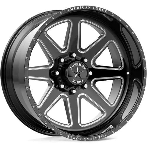 Wheel Pros American Force AFW RIDGE CC 22X12 8X180 BLK -55 AFTJCK11G24-5-21