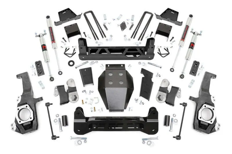 Rough Country 7 Inch Lift Kit NTD M1 w Overloads Chevy GMC 2500HD 3500HD 2WD 4WD (20-26) 111140