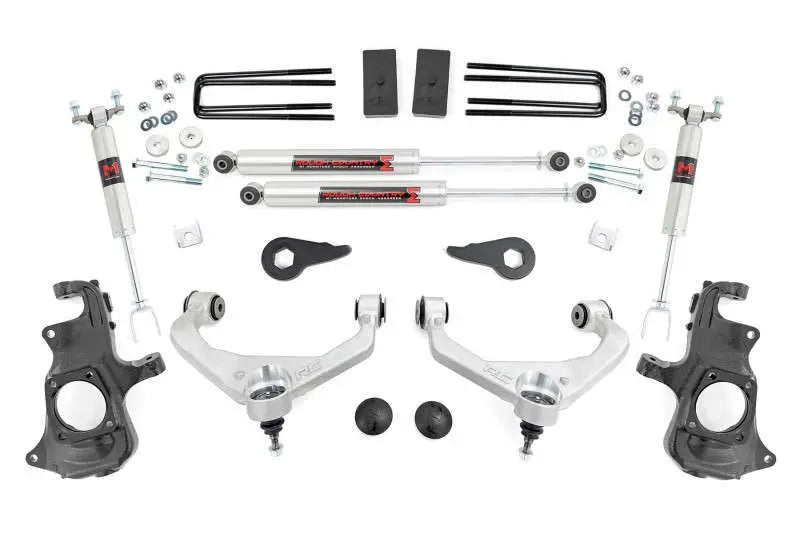 Rough Country 3.5 Inch Knuckle Lift Kit M1 w Overloads Chevy GMC 2500HD 3500HD (11-19) 97640