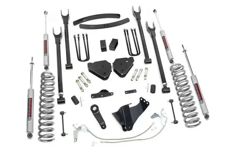 Rough Country 6 Inch Lift Kit Gas 4 Link Ford F-250 F-350 Super Duty 4WD (2008-2010) 588.20