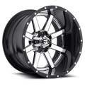 FUEL WHEELS MAVERICK 20X12 8X6.5 PGB -42 CAST ALUMINUM CHROME W GLOSS BLACK LIP D260202082-42