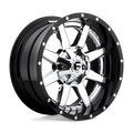 FUEL WHEELS MAVERICK 20X12 8X6.5 PGB -42 CAST ALUMINUM CHROME W GLOSS BLACK LIP D260202082-42