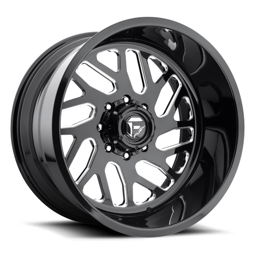 FUEL WHEELS FF29 22X12 8X170 NBL 4.50 125.1 -51MM MONOBLOCK FORGED GLOSS BLACK MILLED DE2922201745L