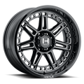 Hostile Wheels auto part close-up