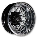 FUEL WHEELS FF66D 24X8.25 8X200 NBL 142.3 -202 MONOBLOCK FORGED GLOSS BLACK MILLED DE7624829235