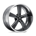 Wheel Pros American Racing Vintage VN472 22X12 5X4.75 G-BLK/MILL 3.50BS VN4722226135