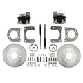 LEED Brakes Rear Disc Brake Kit  with Plain Rotors and Zinc Plated Calipers