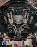 BMW E9X M3 FF Dual Res Pipes