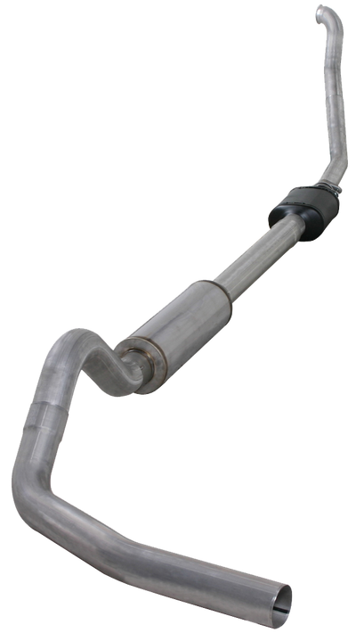 Diamond Eye KIT 4 TURBO-BACK SINGLE; ALUMINIZED: 1994-1997.5 FORD 7.3L F250 F350 POWERSTROKE; NOT FOR SALE IN STATES WITH CARB EQUIVALENCY STANDARDS NO MUFFLER K4306A-2
