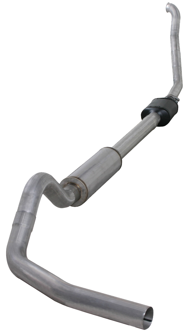 Diamond Eye KIT 4 TURBO-BACK SINGLE; ALUMINIZED: 1994-1997.5 FORD 7.3L F250 F350 POWERSTROKE; NOT FOR SALE IN STATES WITH CARB EQUIVALENCY STANDARDS NO MUFFLER K4306A-2