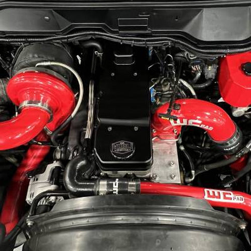 Wehrli Valve Cover Billet WCFab X D J Precision 06-18 Cummins Gloss White Gloss White 100366-GW