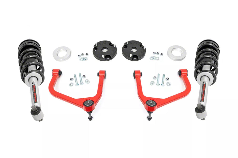Rough Country 3.5 Inch Lift Kit N3 Struts Chevy GMC SUV 1500 4WD (2021-2026) 11430RED