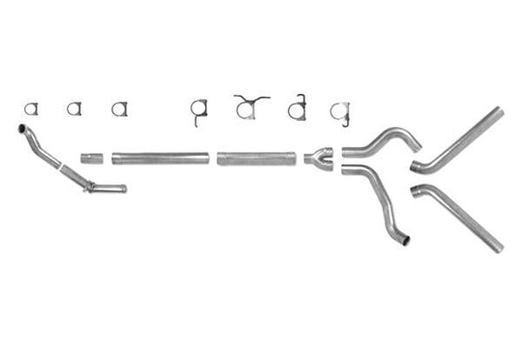 Diamond Eye K4308A-1-RP Aluminized Steel Race Pipe Exhaust System Kit