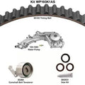 Gates 3 Components (1 Belt 1 Tensioner 0 Idlers 1 Water Pump) - Includes 2 Rubber Seal Rings