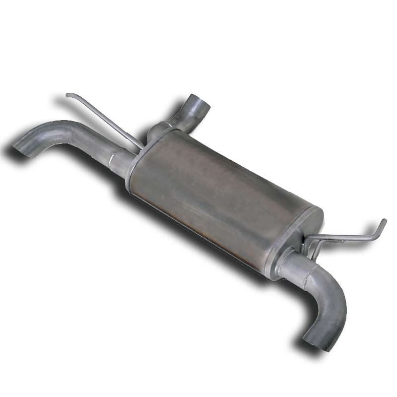 Diamond Eye KIT 2.5in AXLE BACK DUAL EXHAUST EXIT; 409 STAINLESS STEEL: 1997-2017 JEEP WRANGLER JK 3.8L K3620S