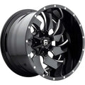 FUEL WHEELS CLEAVER 22X8.25 8X200 NB 142.3 -199MM CAST ALUMINUM GLOSS BLACK MILLED D23922829235BL