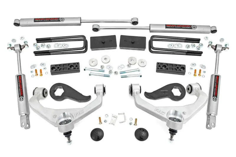 Rough Country 3 Inch Lift Kit w Overloads Chevy GMC 2500HD 3500HD (20-26) 97730