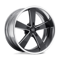 Wheel Pros American Racing Vintage VN472 22X10.5 5X4.75 G-BLK/MILL 5.75BS VN4722256157