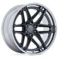 FUEL WHEELS FLIGHT 22X10 6X5.5 106 -18 G-GMTL-CH-LP FUSION FORGED GLOSS GUNMETAL W CHROME LIP FC408AP22106818N
