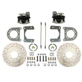 LEED Brakes Rear Disc Brake Kit  with Drilled Rotors and Zinc Plated Calipers