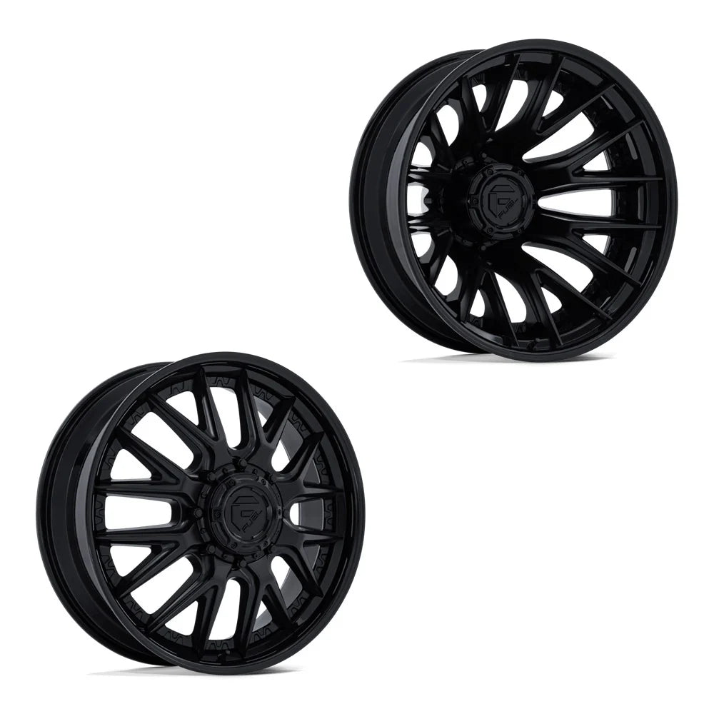 FUEL WHEELS CATALYST DRW 24X8.25 8X200 105 MB-GB DF FUSION FORGED MATTE BLACK W GLOSS BLACK LIP D406248292