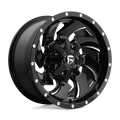 FUEL WHEELS CLEAVER 22X8.25 8X6.5 121.5 NB 127 L CAST ALUMINUM GLOSS BLACK MILLED D23922828DFBL
