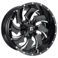 FUEL WHEELS CLEAVER 22X8.25 8X6.5 121.5 NB 127 L CAST ALUMINUM GLOSS BLACK MILLED D23922828DFBL