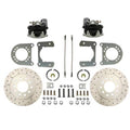 LEED Brakes Rear Disc Brake Kit  with Drilled Rotors and Zinc Plated Calipers